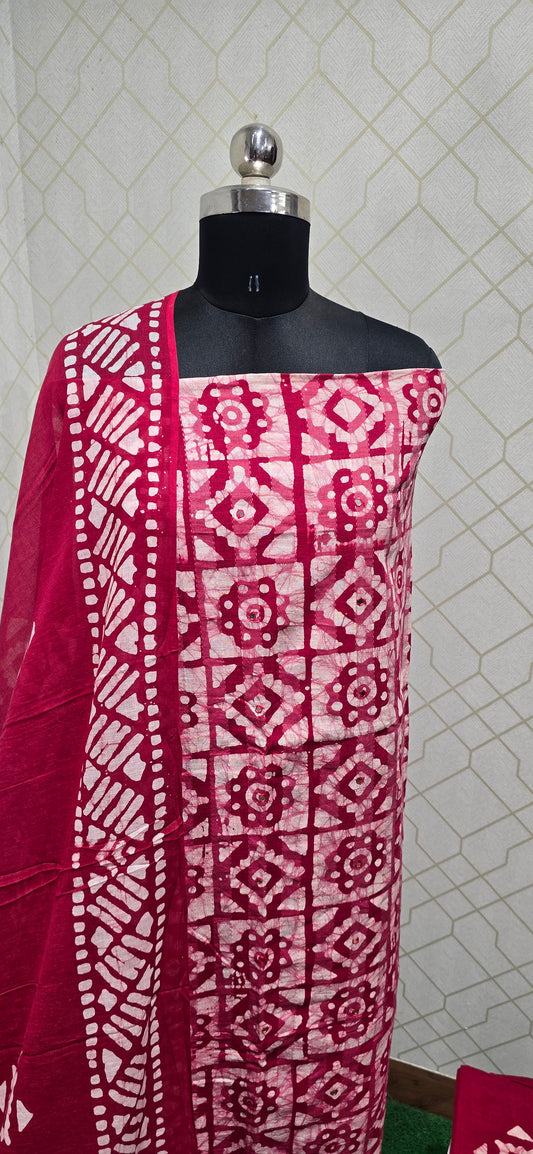 Bathik Cotton Suit - SSB30