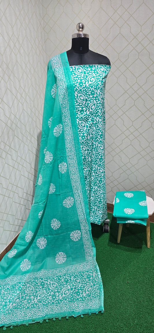 Office Wear bathik Cotton Salwar - 01