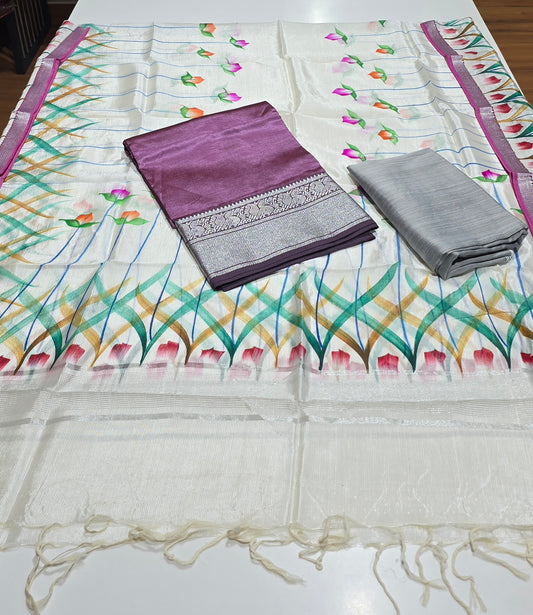 Mangalagiri 3 piece silk - MSP27