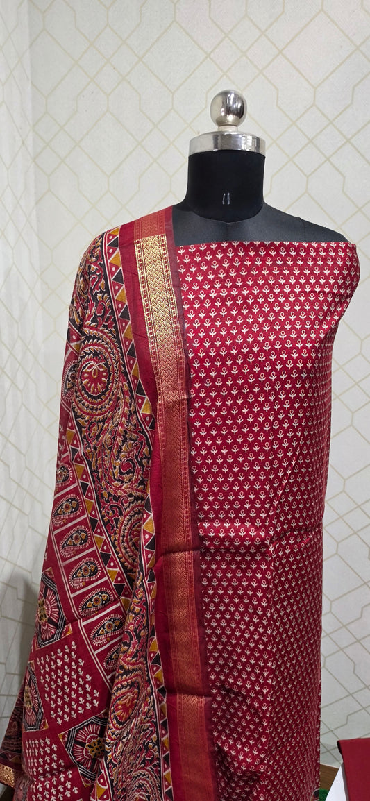 Semi-Maheswari Silk Salwars - SM01