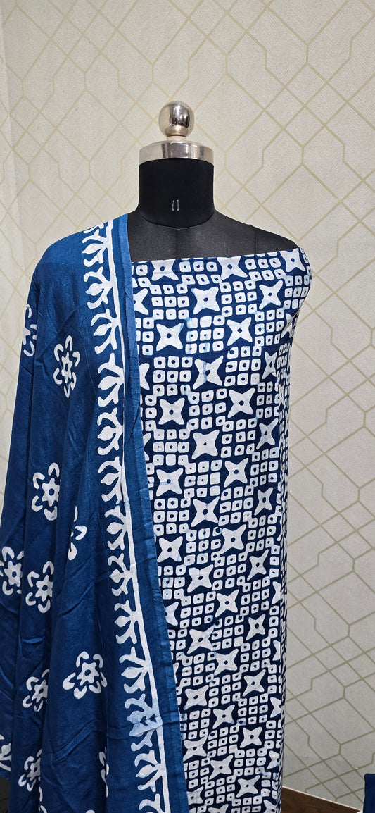 Gajji Silk Bathik Suit - 03