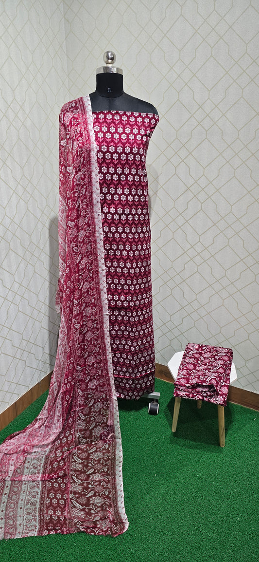 Jaipuri Cotton Suit - 01