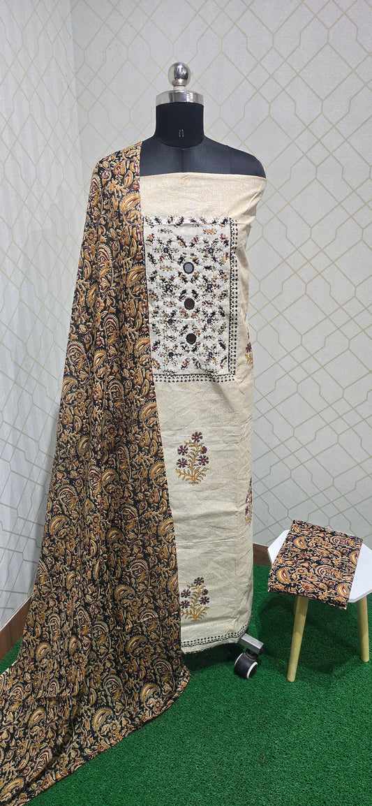 Customized Kalamkari Suits - Black