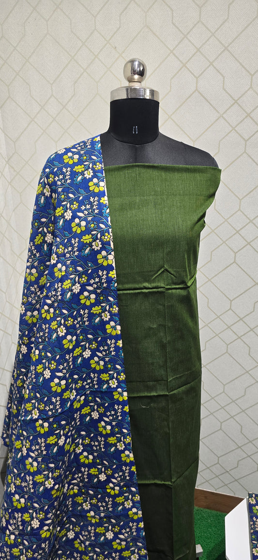 Kalamkari 3 piece Cotton suit - 10