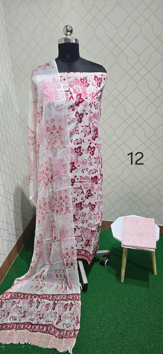 Block Printed Jaipuri Cotton - 12