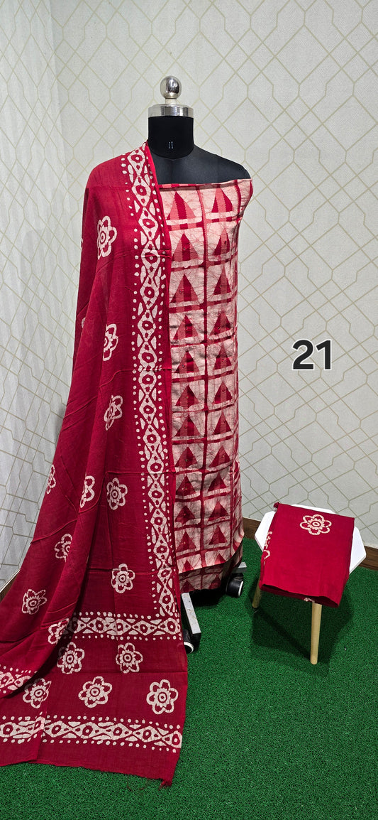 Bathik Cotton Suit - SSB21