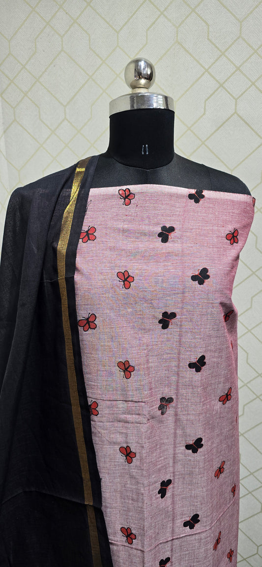Office wear Handloom Cotton Suits - H03