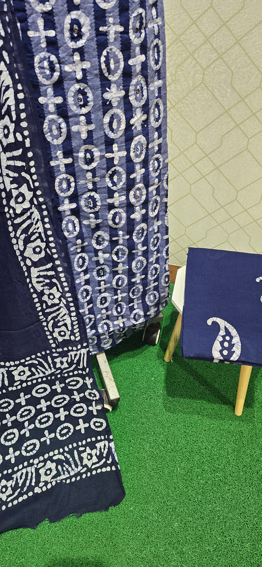 Bathik Cotton Suit - SSB11