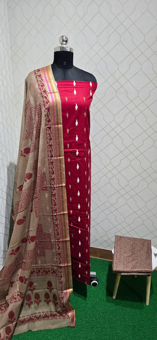 2.5 mtrs Office Wear Cotton Salwar - 12