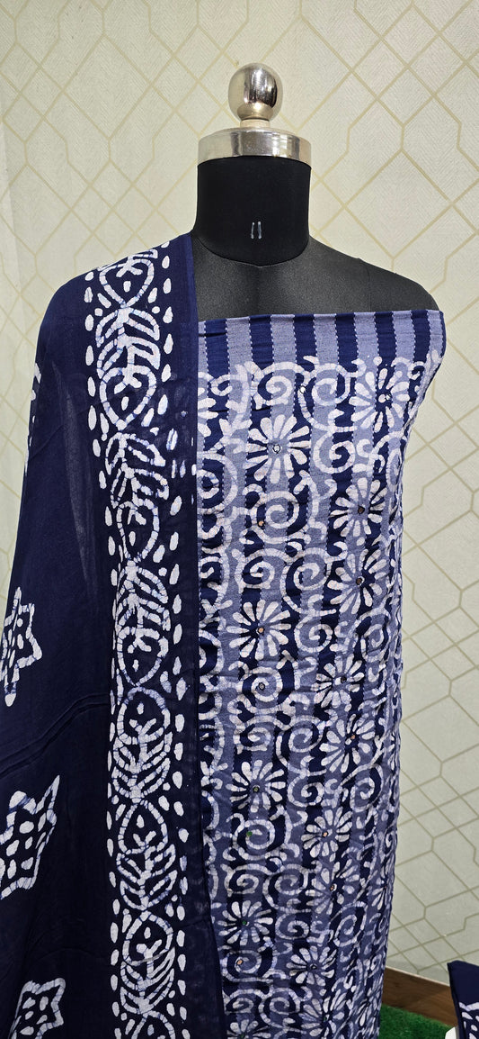Bathik Cotton Suit - SSB35