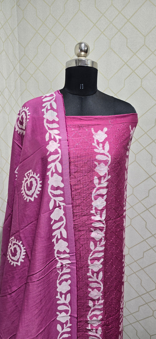 Bathik Silk suit - 03