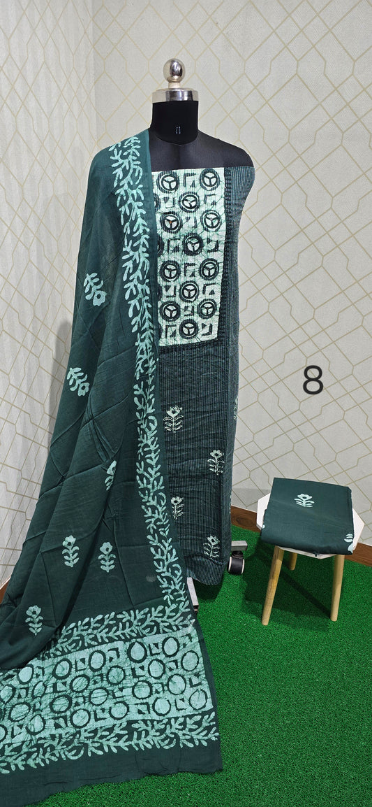 Bathik Cotton Suit - BC08