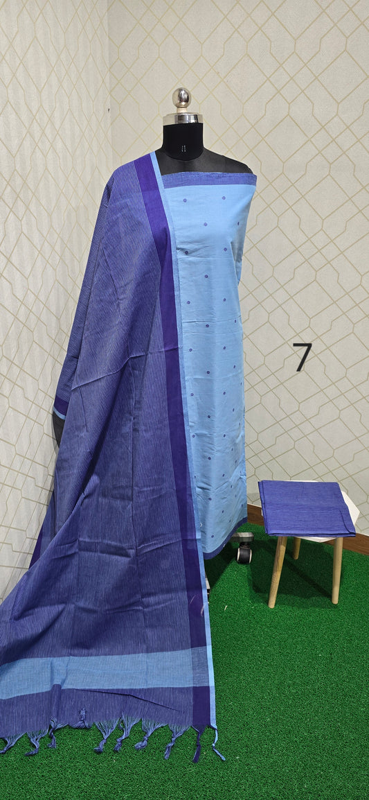 Office wear Handloom Cotton Suits - 07