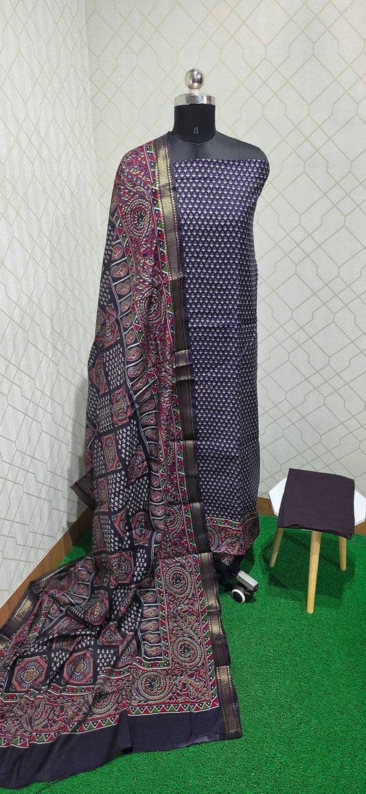 Semi-Maheswari Silk Salwars - SM03