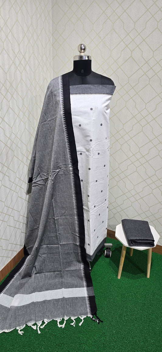 Office wear Handloom Cotton Suits - 04