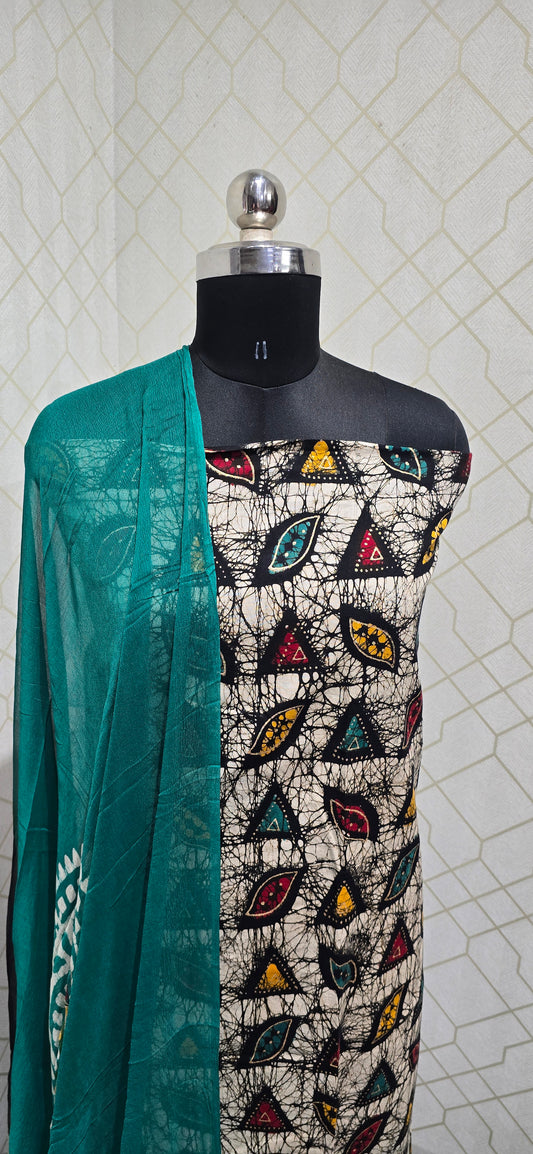Bathik Cotton Suit - BC24