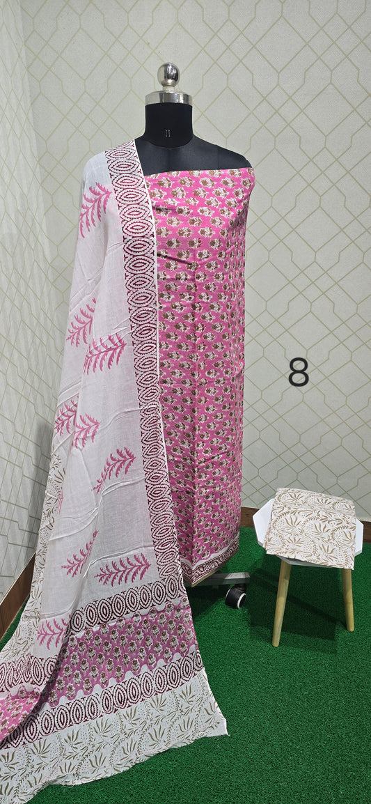 Block Printed Jaipuri Cotton - 08