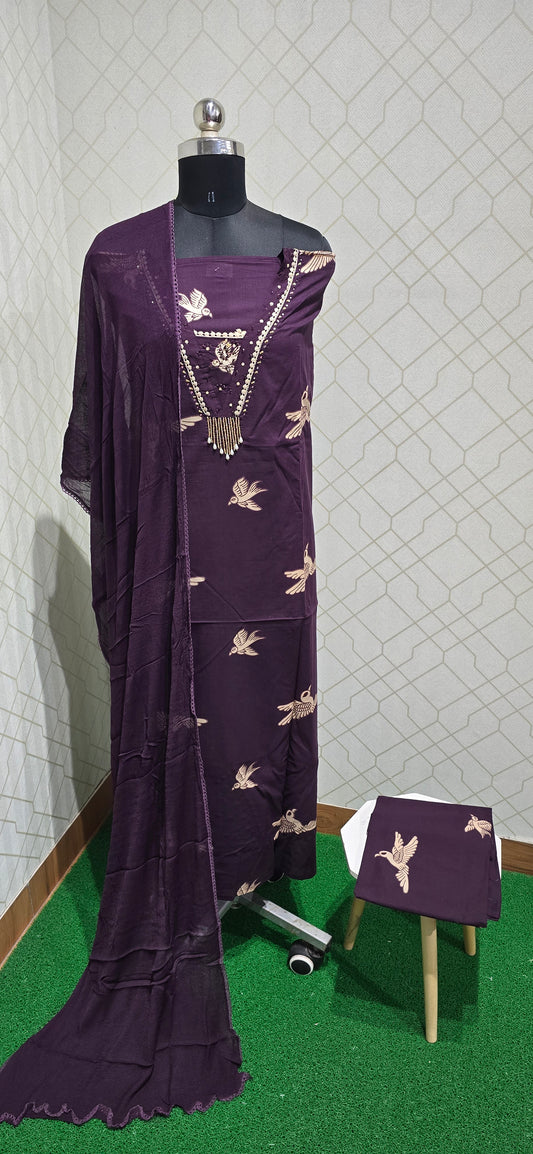Premium Pure Cotton Suit - 08