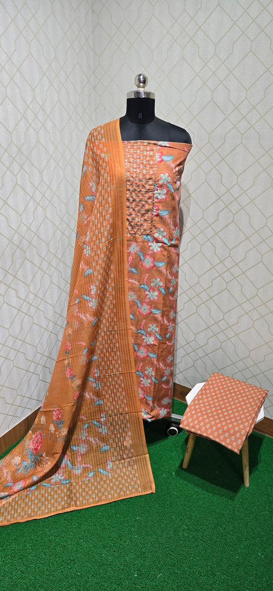 Office Wear Cotton Suit - 01