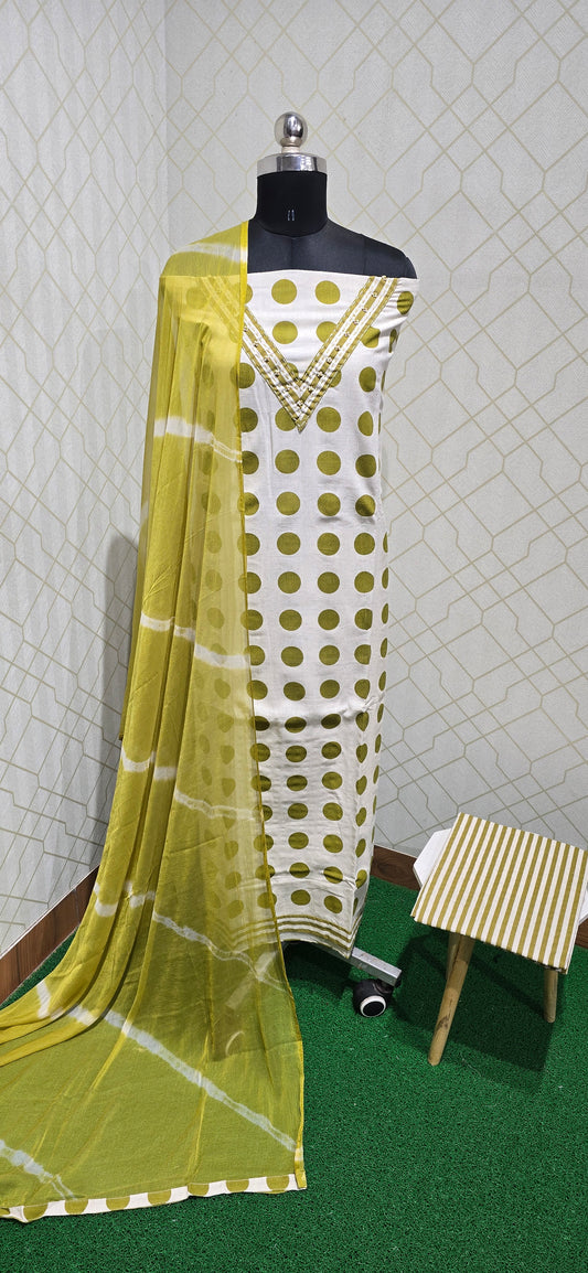 Premium Pure Cotton Suit - 89