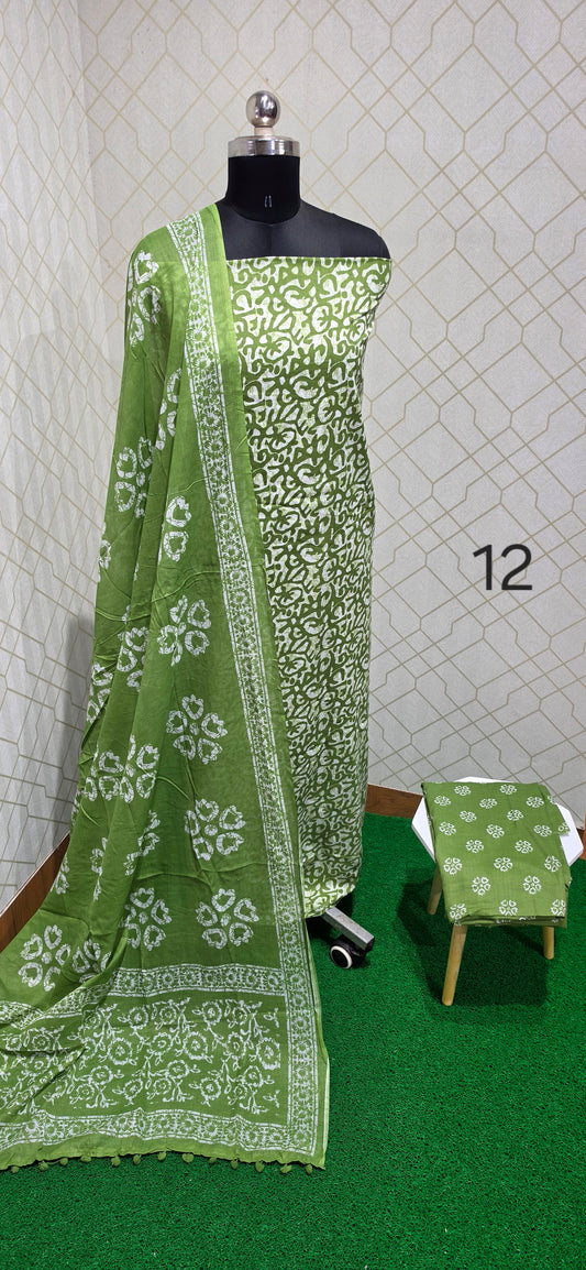 2.5 mtrs Office Wear Cotton Salwar - 12