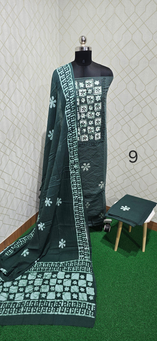 Bathik Cotton Suit - BC09