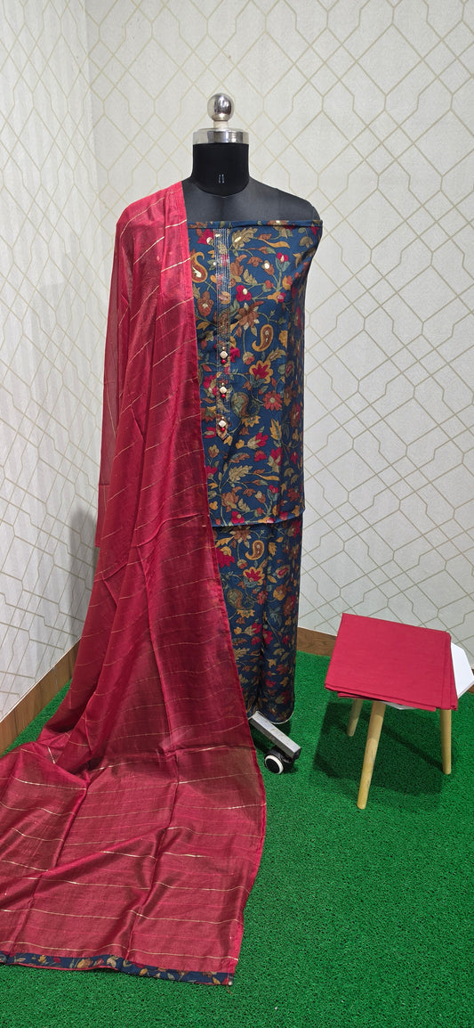 College / office wear silk suit - 02