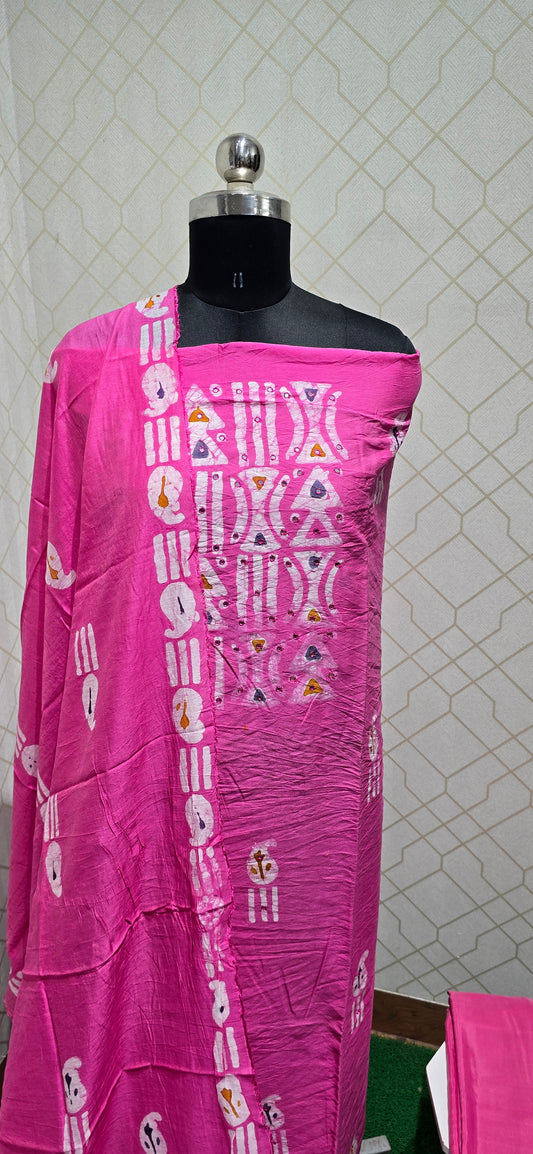 Bathik Silk Suit - S03