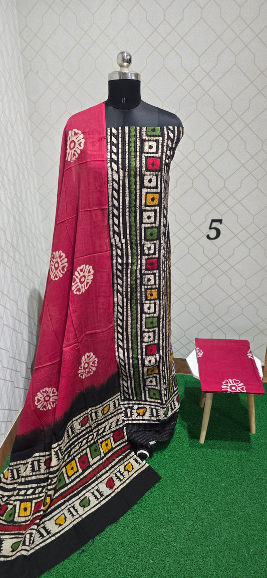 Kantha Bathik Cotton Suit - KBC05