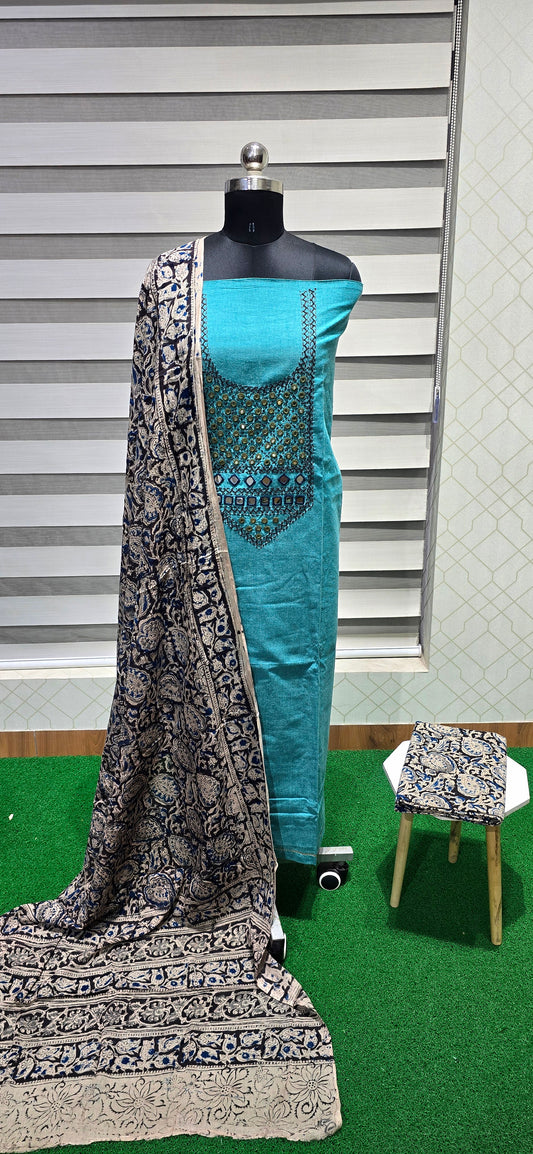 Customized Handloom Cotton Suit - CH06