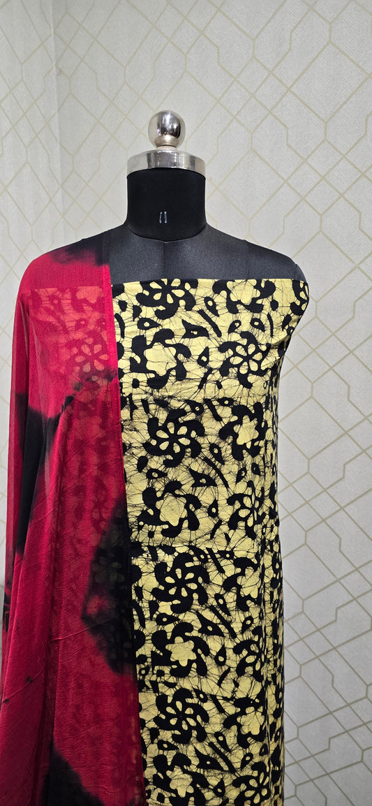 Bathik Cotton Suit - 48