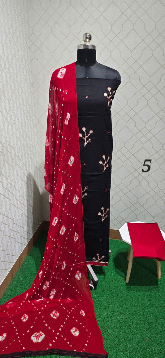 Customized Bathik Cotton Suit - 5