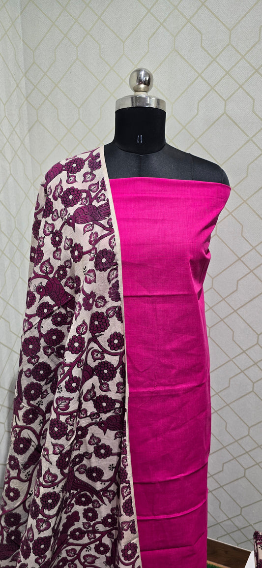 Kalamkari 3 piece Cotton suit - 07