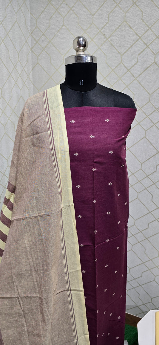 Office wear Handloom Cotton Suits - 11