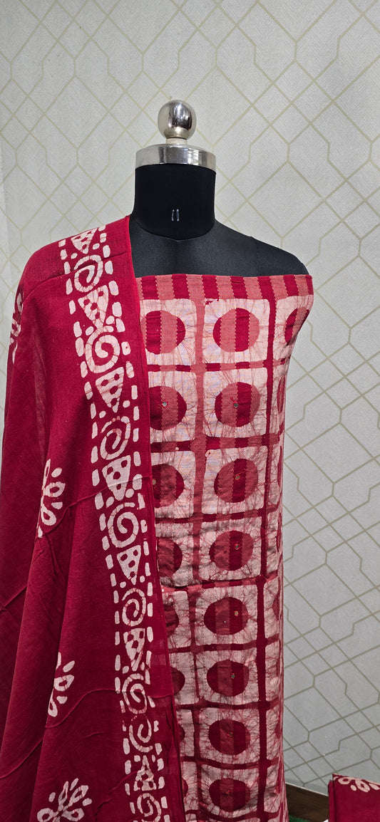 Bathik Cotton Suit - SSB23