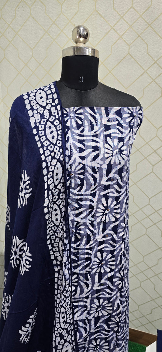Bathik Cotton Suit - SSB37