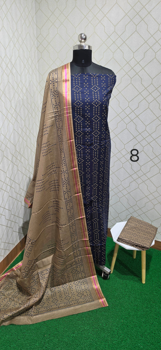 2.5 mtrs Office Wear Cotton Salwar - 08