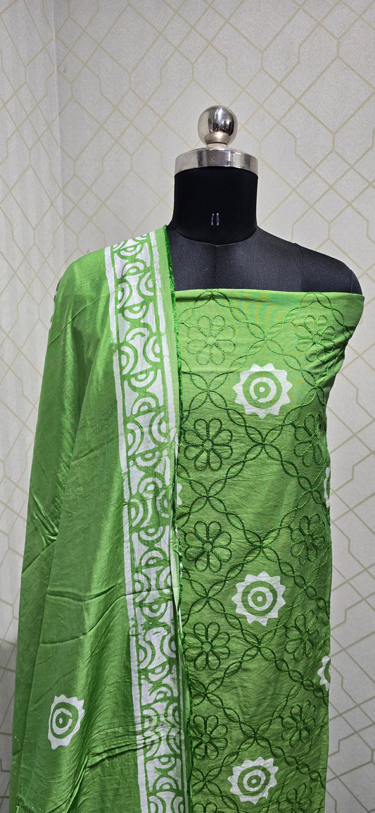 Bathik Silk Suit - 01