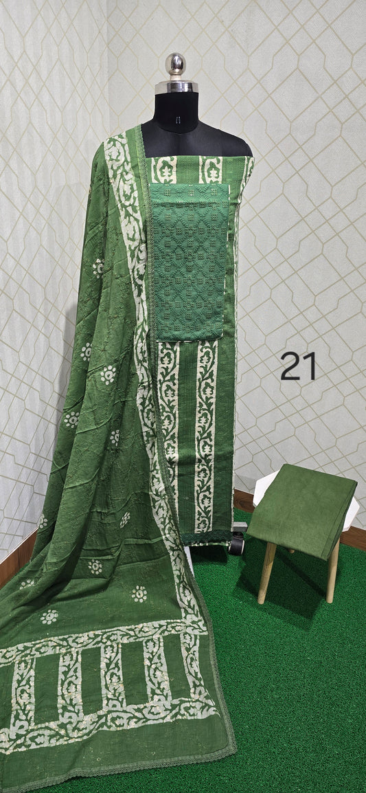 Bathik Cotton Suit - BC21