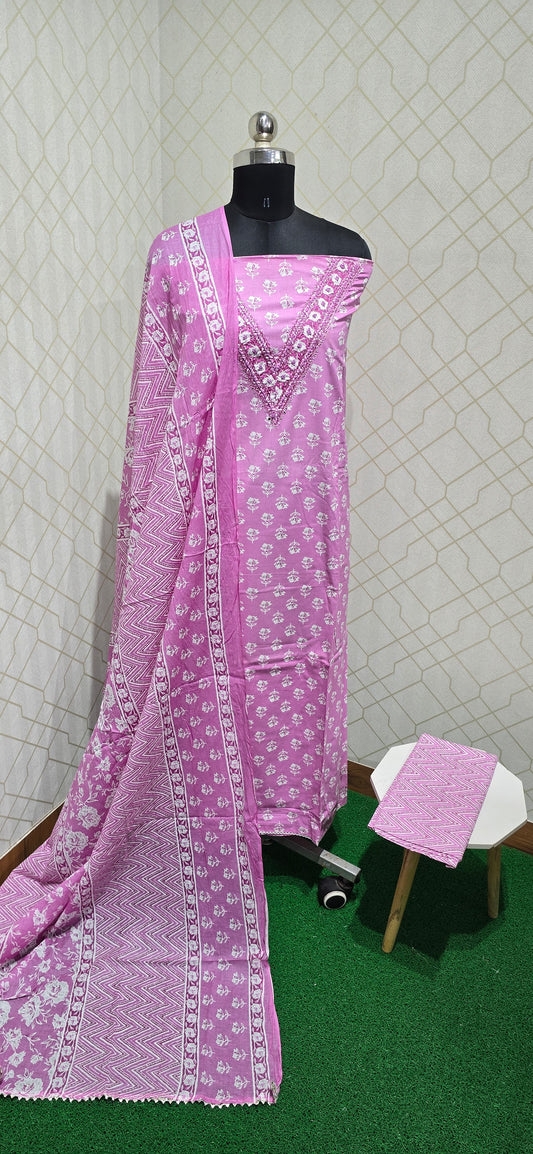 Premium Pure Cotton Suit - 85