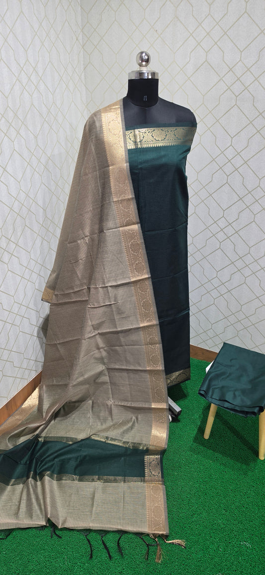 Semi-Maheswari Silk Salwars - SMS03
