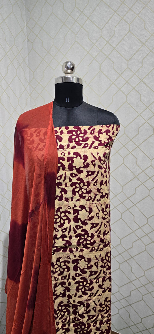 Bathik Cotton Suit - 47