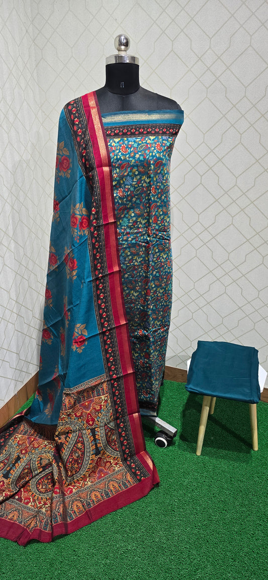 Semi-Maheswari Silk Salwars - SM04