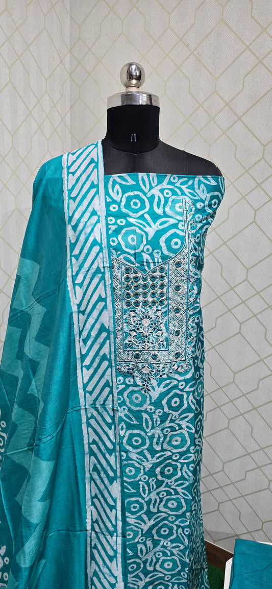 Bathik Cotton Suit - BC13
