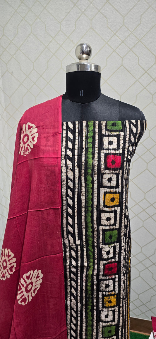 Kantha Bathik Cotton Suit - KBC05