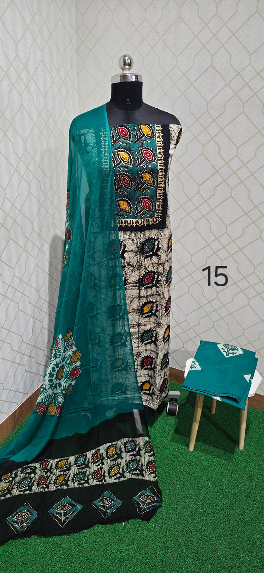 Bathik Cotton Suit - BC15