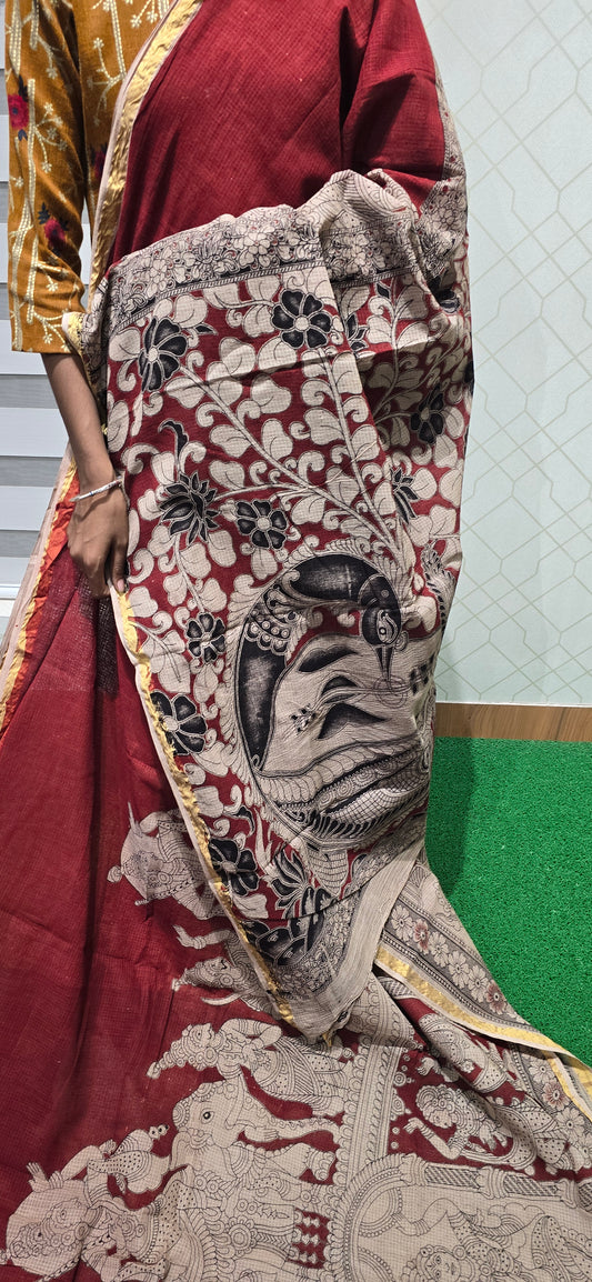 Kalamkari Kota Cotton Saree - 08