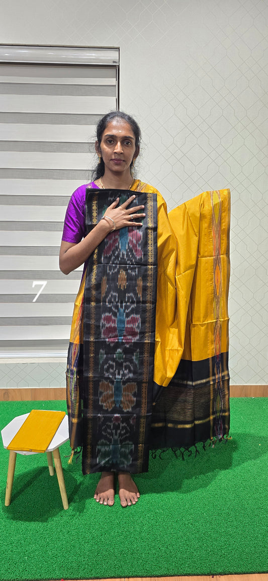 Pochampalli Ikkat Sico with border dupatta - PIS07