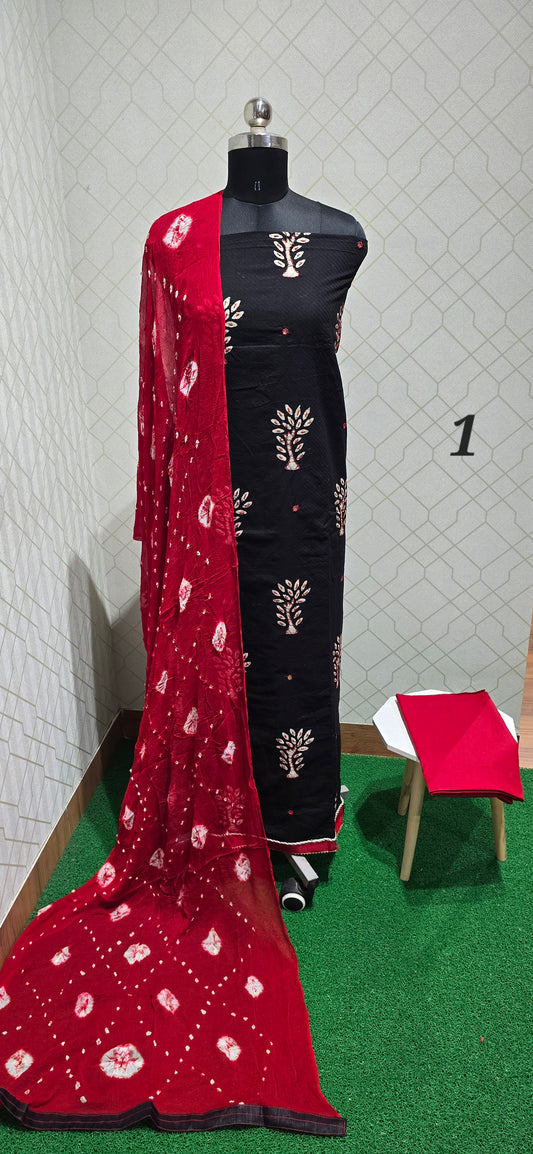 Customized Bathik Cotton Suit - 1