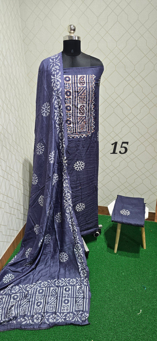 Bathik Silk Suit - S15